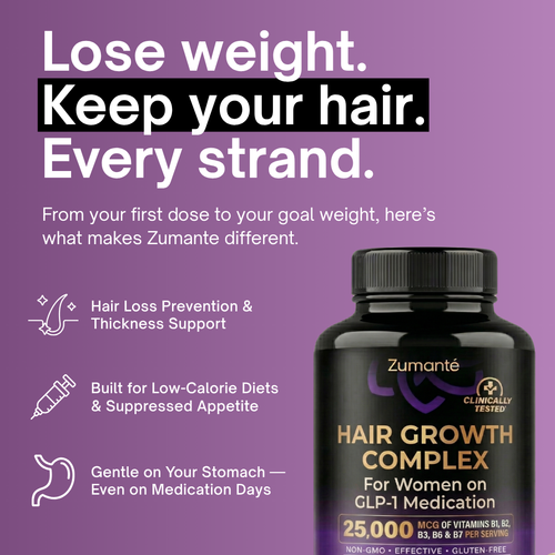 Zumante Hair Growth Complex for Women on GLP-1